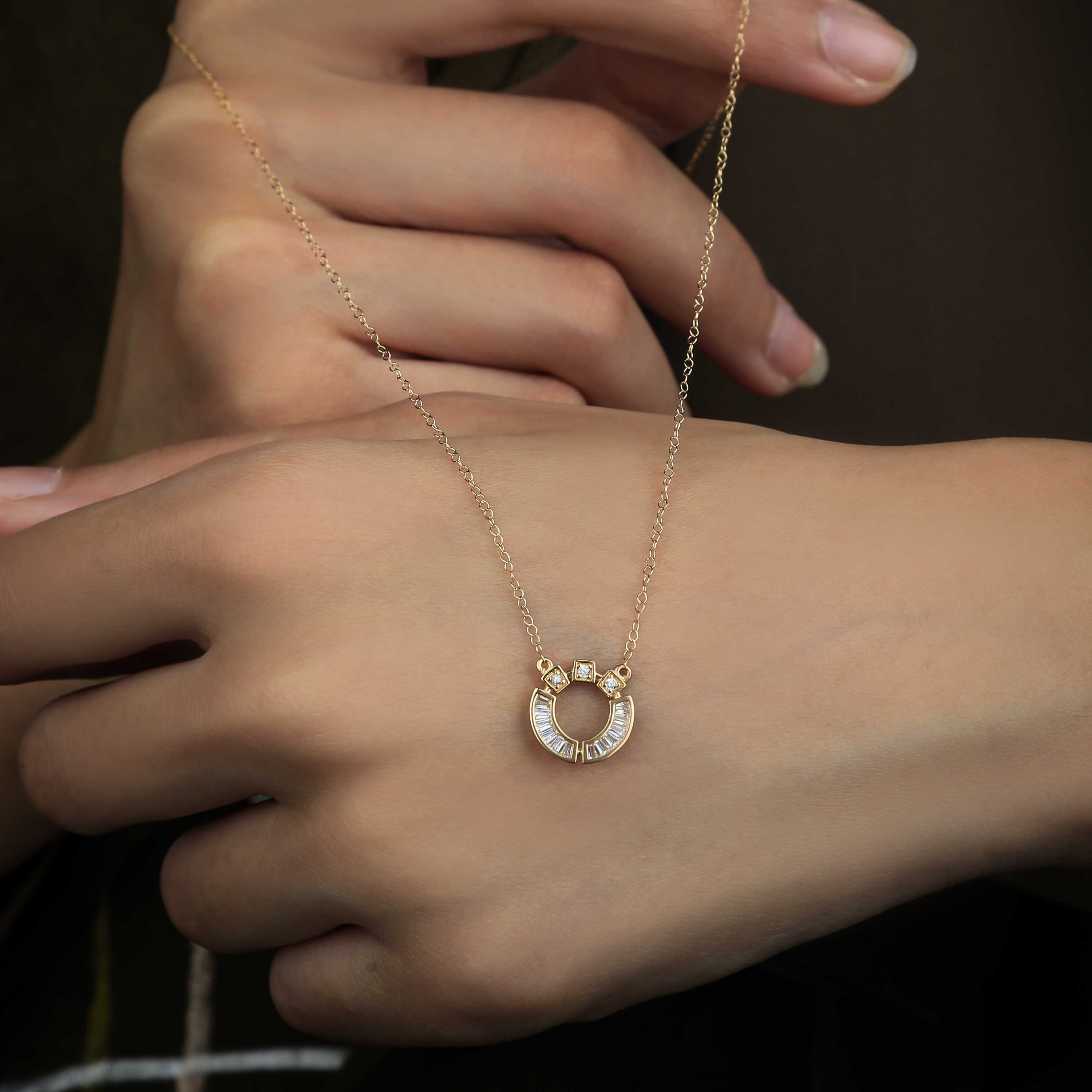 18 karat gold choker, made in Turkey - (H-0591)